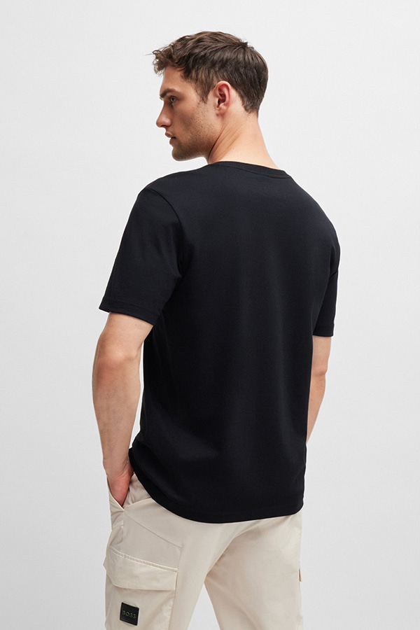 ΜΠΛΟΥΖΑ T-SHIRT BOSS - 001 ΜΑΥΡΟ